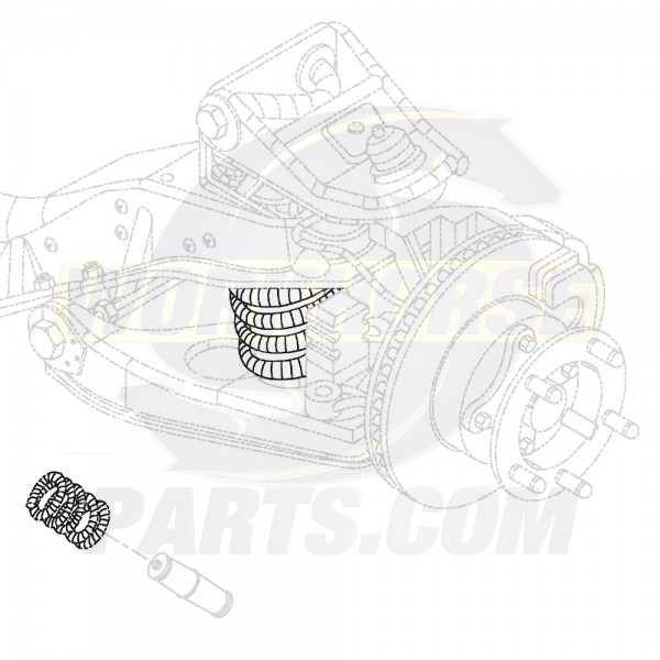W0000991 - Front Coil Spring (Wide Track)
